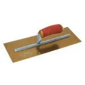 12 X 5 PermaShape® Golden Stainless Steel Finishing Trowel w/Curved DuraSoft® Handle