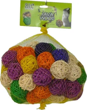 A&E Cage Company Small Ball Hive Bird Toy- 50 count / 2" Balls