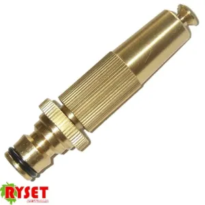 Adjustable Brass Hose Nozzle - Metal Only