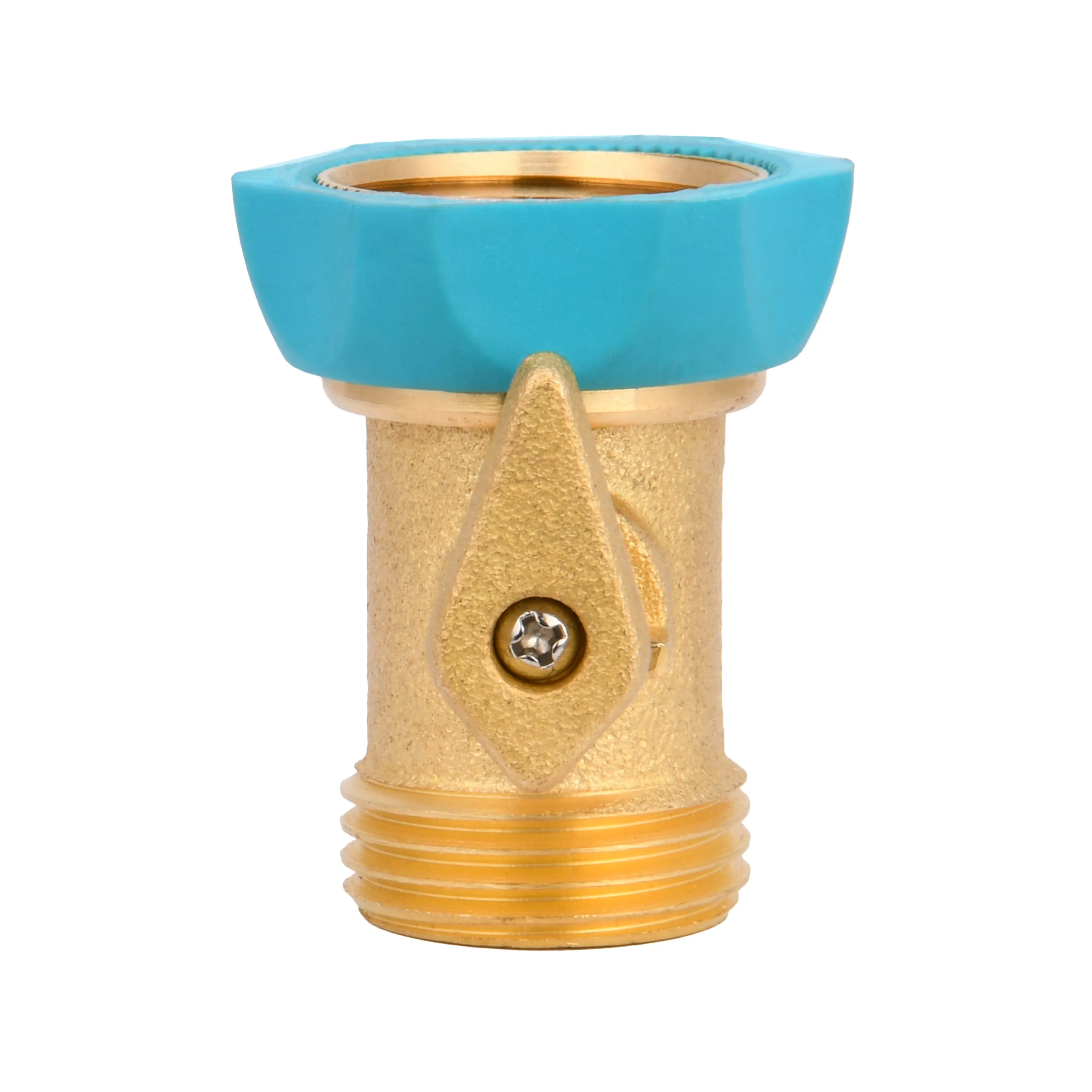 Aqua Joe AJ-IHE-2PK Indestructible Series Heavy-Duty Hose Shut Off Valve | Brass Construction | 2-Pack
