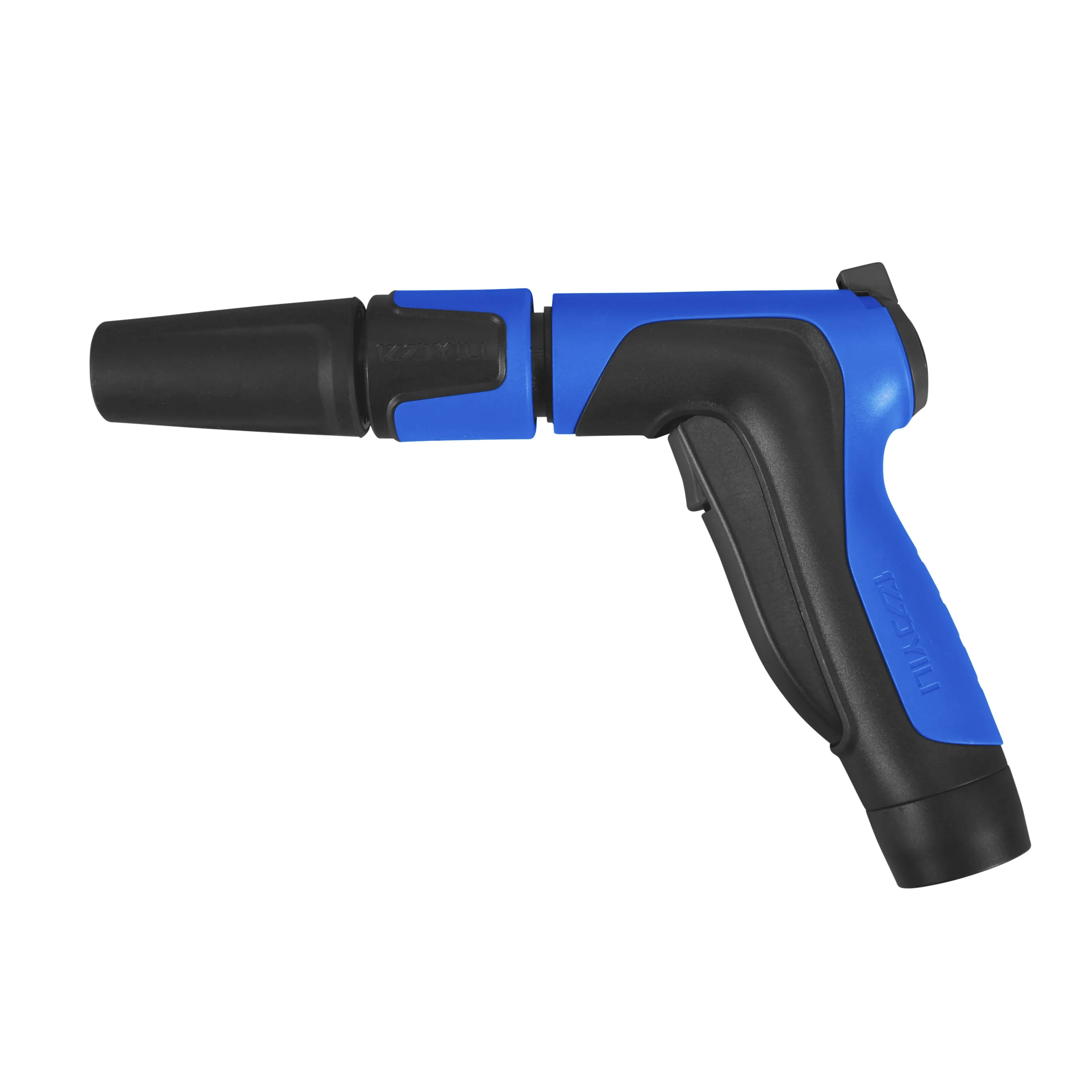 Aqua Joe AJ-SPXN-PRO-SJB 2-in-1 All-Purpose Garden Hose-Powered Adjustable Foam Cannon Spray Gun Kit | W/ Bristle Brush and Detailer Sponge Attachments | Quick-Connect (Blue)