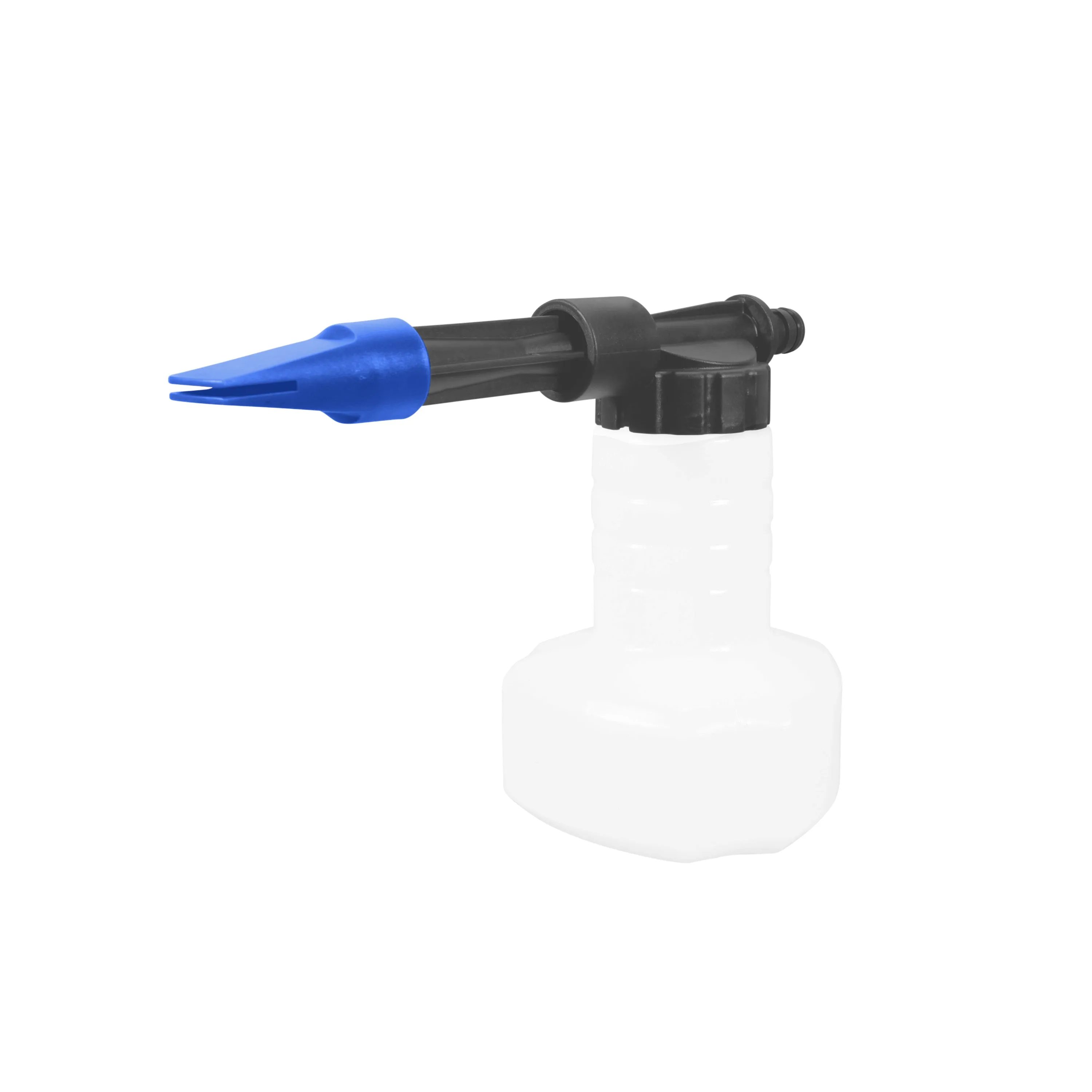 Aqua Joe AJ-SPXN-PRO-SJB 2-in-1 All-Purpose Garden Hose-Powered Adjustable Foam Cannon Spray Gun Kit | W/ Bristle Brush and Detailer Sponge Attachments | Quick-Connect (Blue)