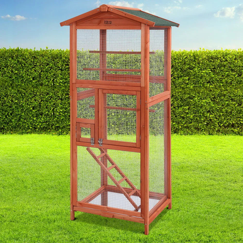 Bird Cage Wooden Pet Cages Aviary Large Canary Cockatoo Parrot XL Home