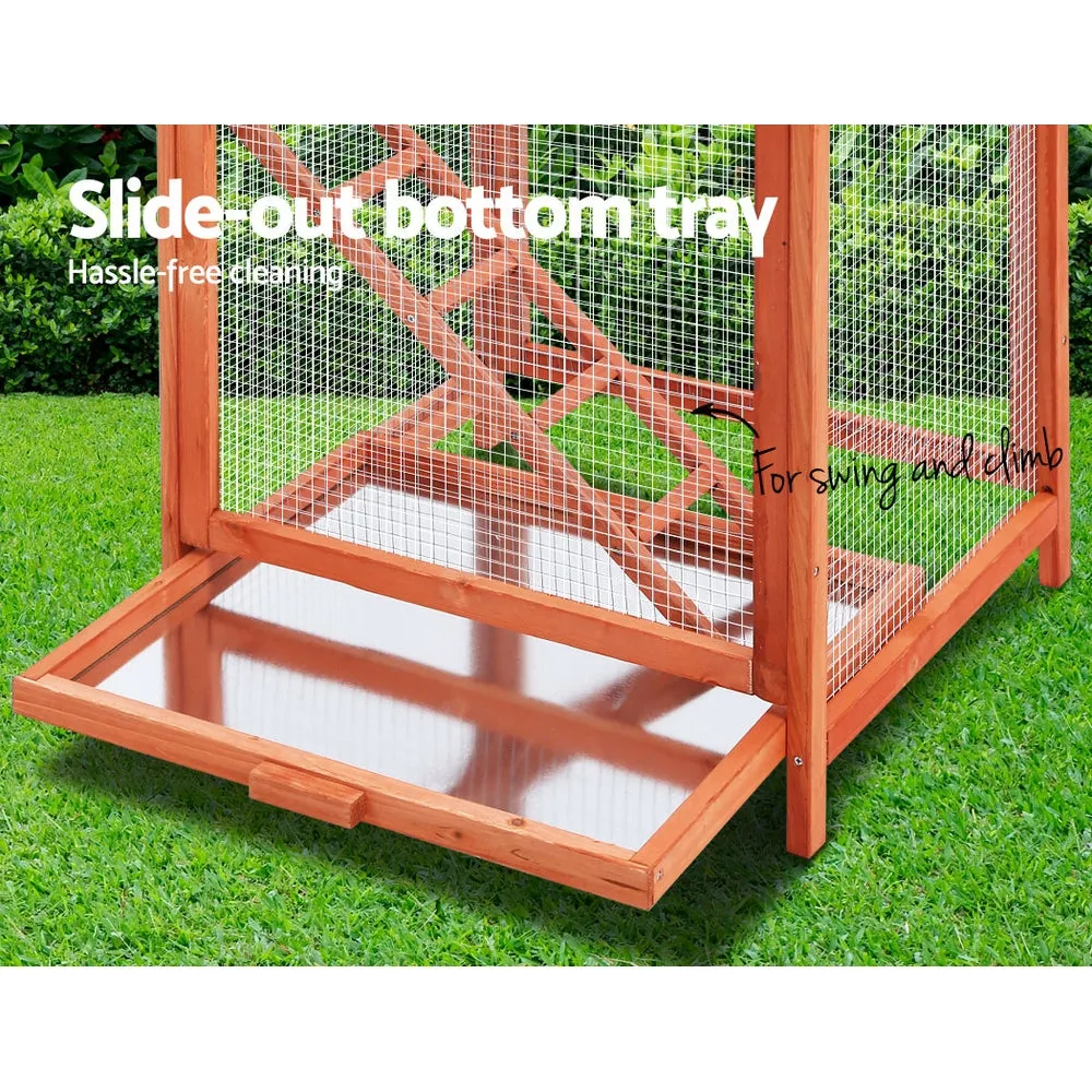 Bird Cage Wooden Pet Cages Aviary Large Canary Cockatoo Parrot XL Home