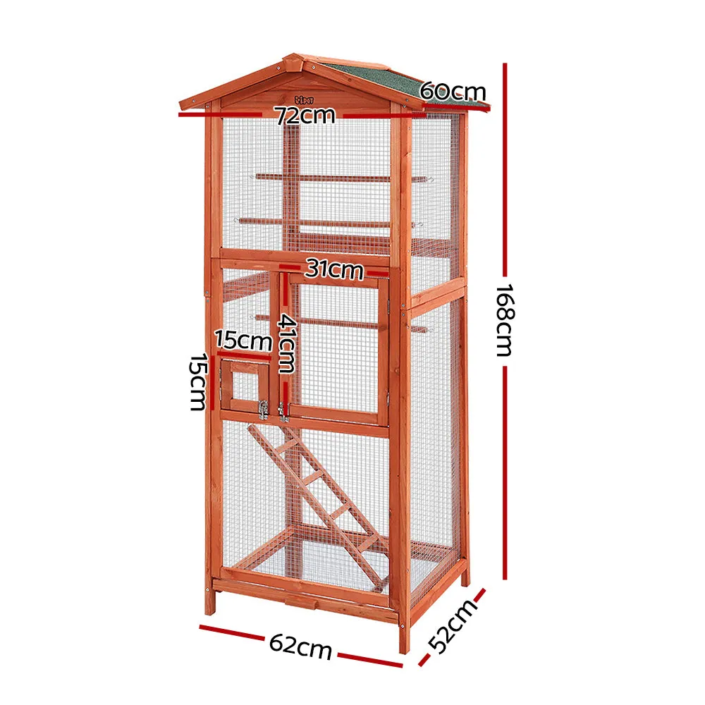 Bird Cage Wooden Pet Cages Aviary Large Canary Cockatoo Parrot XL Home