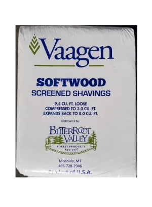 Bitterroot Valley Forest Product Bitterroot Softwood Shavings 8 Cubic Feet