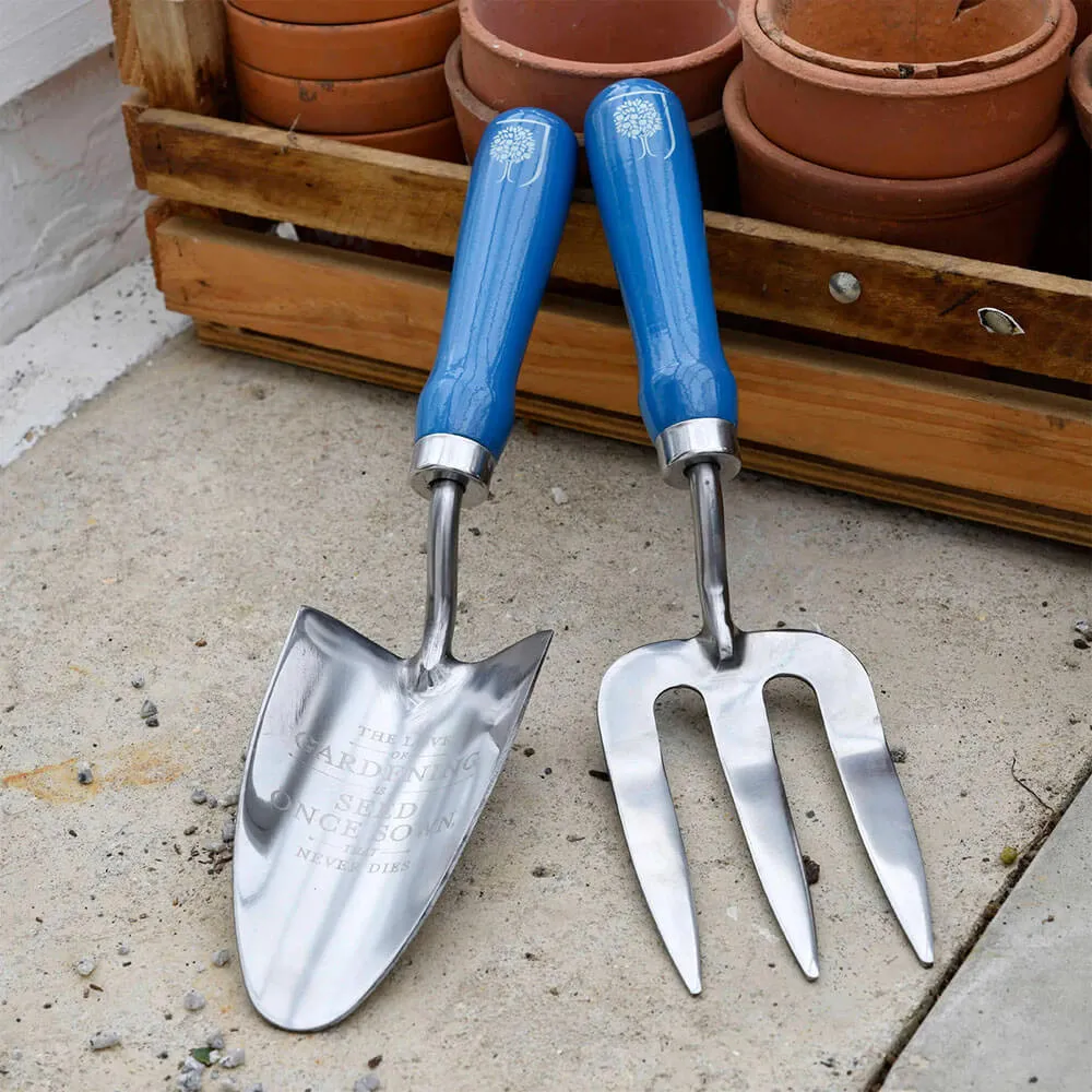 Burgon & Ball RHS Endorsed 'British Meadow' Trowel and Fork Set