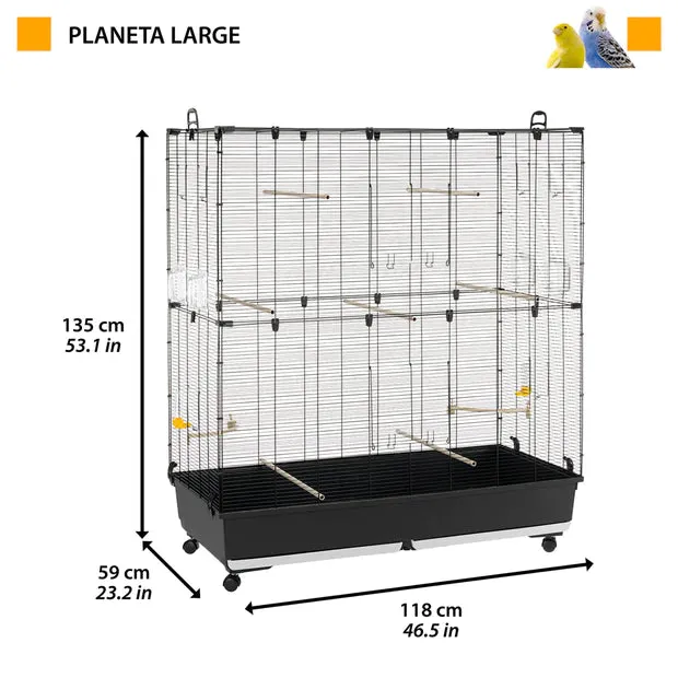 CAGE PLANETA LARGE BLACK