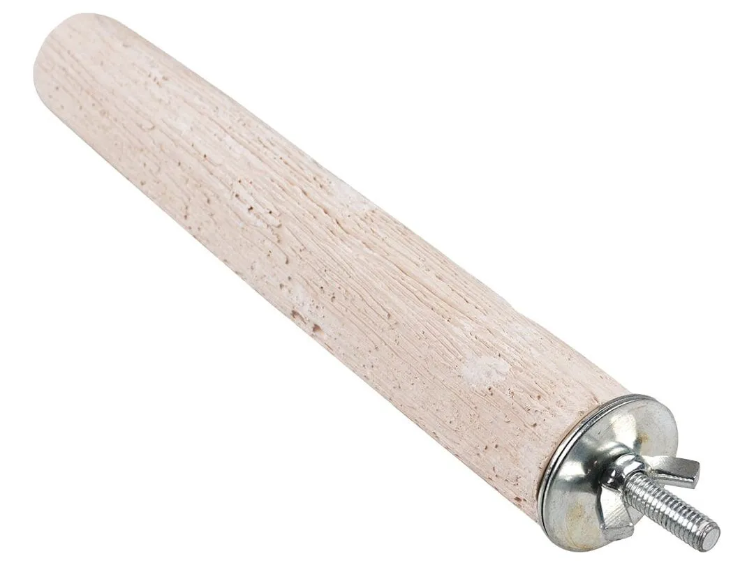Calcium bird perch XL - 30x5x5cm white