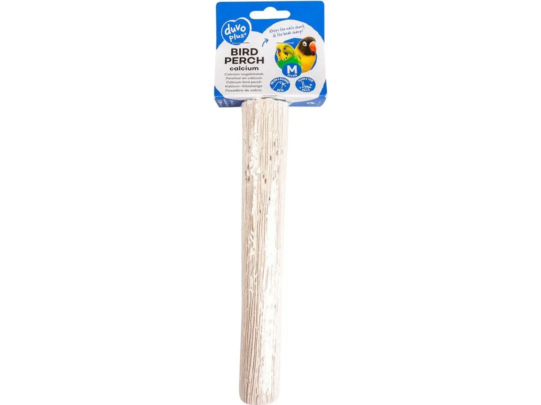 Calcium bird perch XL - 30x5x5cm white