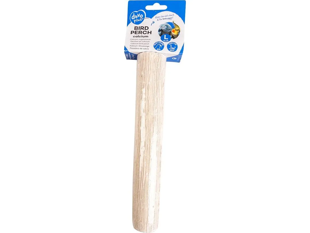 Calcium bird perch XL - 30x5x5cm white
