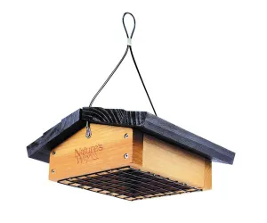 Cedar Suet Upside-Down Bird Feeder