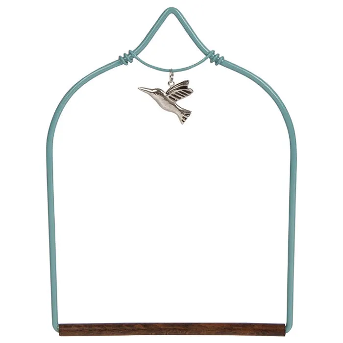 Charmed Teal Hummingbird Swing