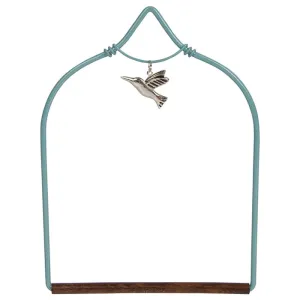 Charmed Teal Hummingbird Swing