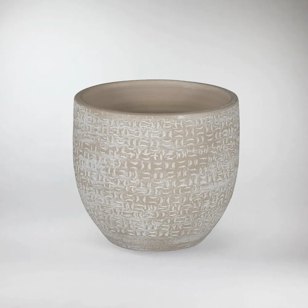 Cream Textured Pot Amarante Ø 18 cm