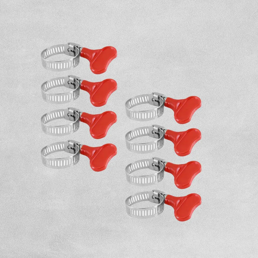 Dekton Hose Clip Set - 8pcs