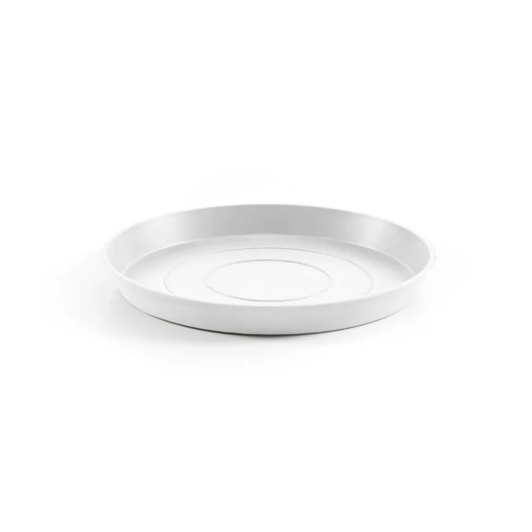 Ecopots Saucer Round Pure White