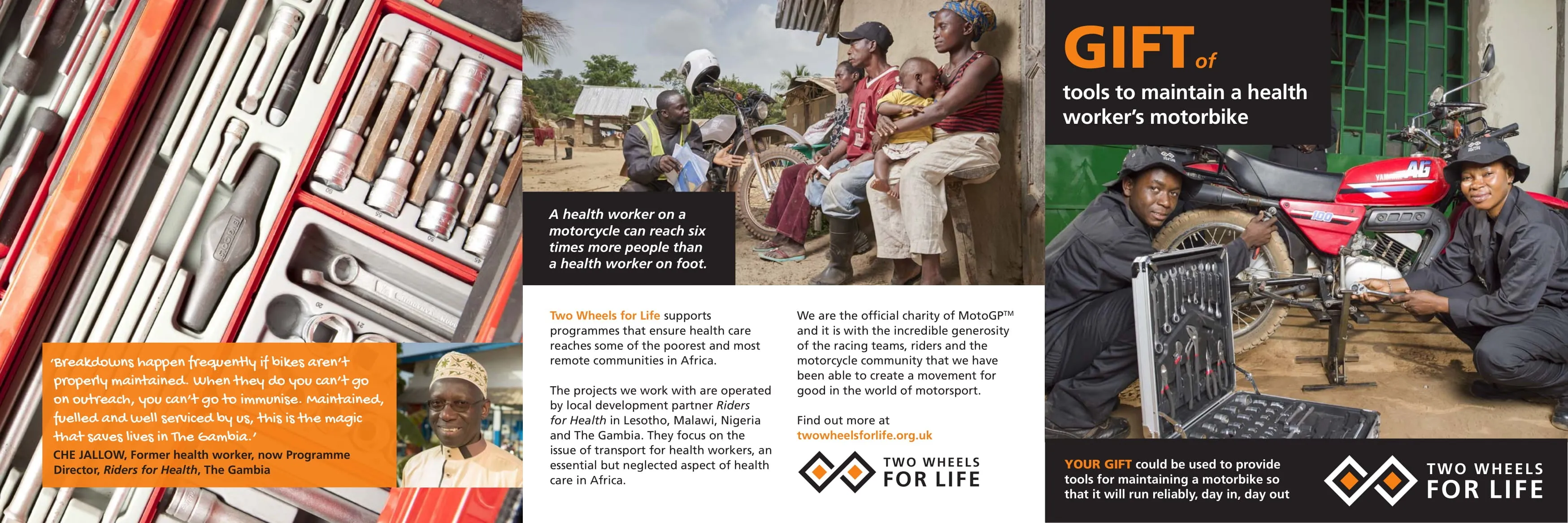 Gift for Life: Tools to maintain a health worker's motorbike