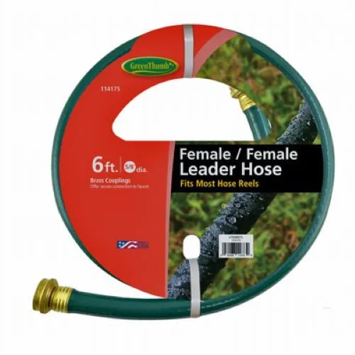 Green Thumb GTREM6FFL 5/8" Inch x 6' Foot Female To Female Leader Hose For Hose Reels - Quantity of 1