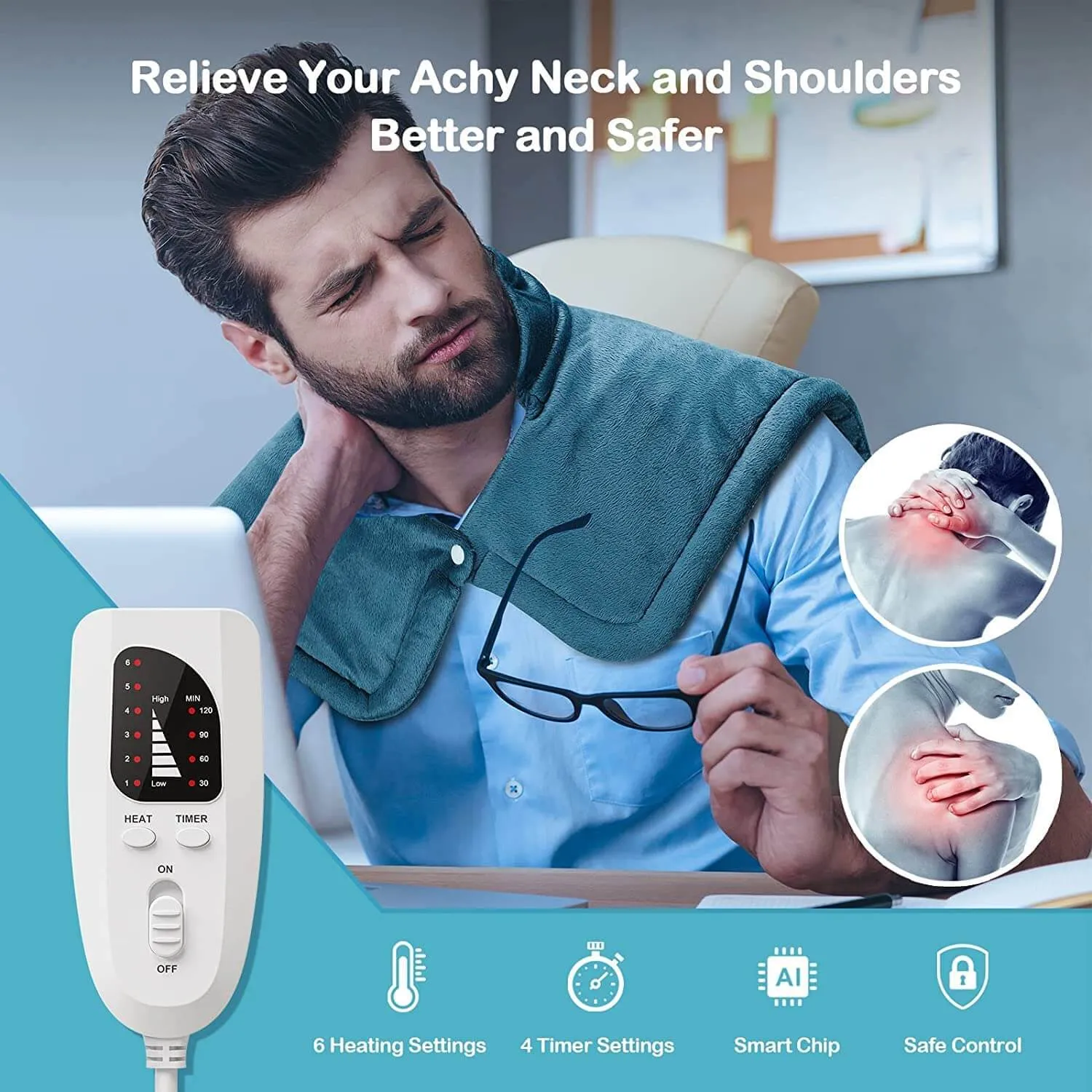 Heating Pad for Neck and Shoulders | Keepwarming
