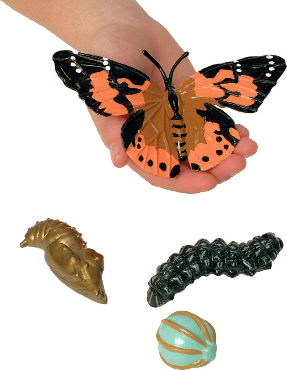 Insect Lore Butterfly Garden Kit with Two LIVE Cups of Caterpillars plus Bilingual STEM Journals and Butterfly Life Cycle Stages