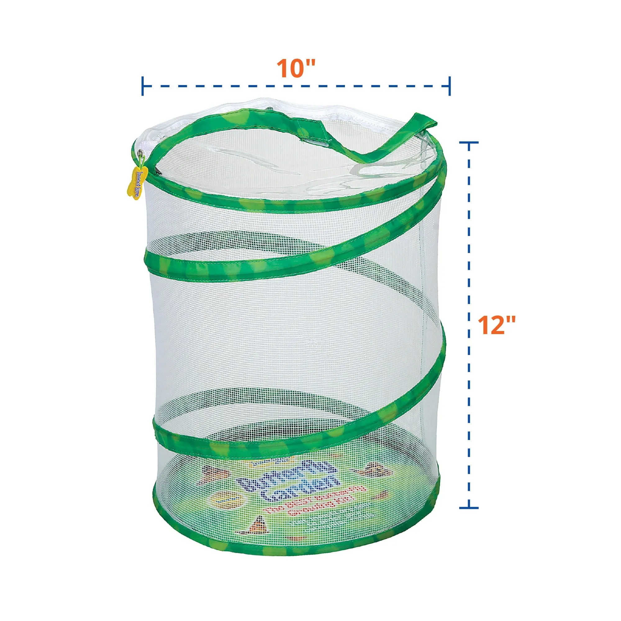 Insect Lore Butterfly Garden Kit with Two LIVE Cups of Caterpillars plus Bilingual STEM Journals and Butterfly Life Cycle Stages
