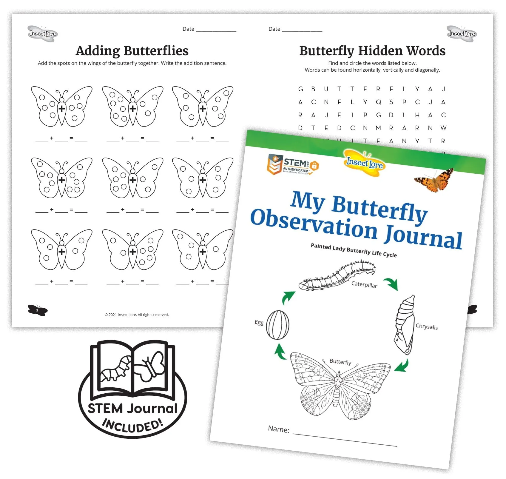 Insect Lore Butterfly Pavilion Kit with Two LIVE Cups of Caterpillars