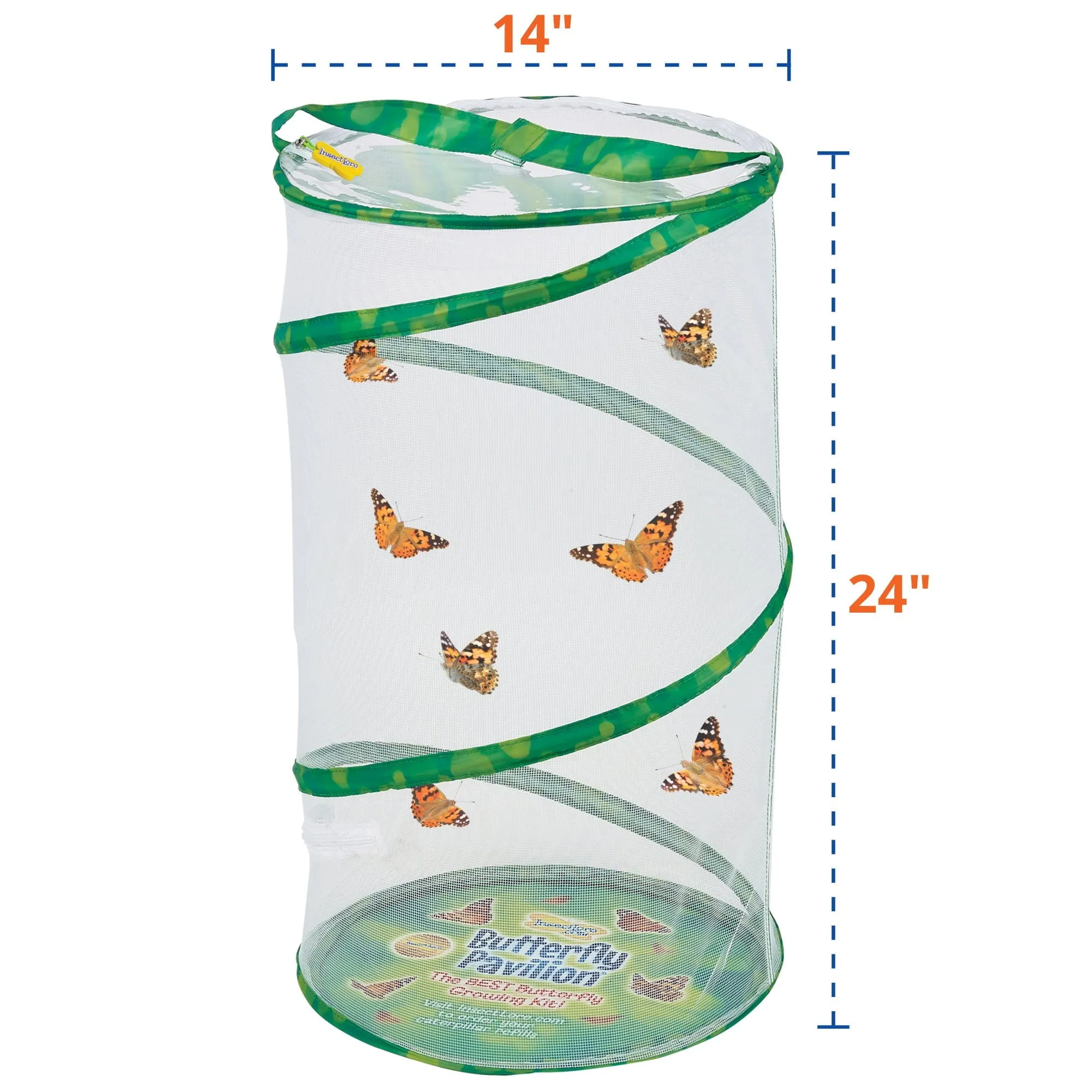 Insect Lore Butterfly Pavilion Kit with Two LIVE Cups of Caterpillars