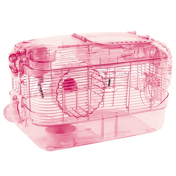Kaytee CritterTrail One-Level Hamster Cage Pink Edition