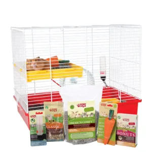Living World Deluxe Hamster Starter Kit - 46 cm L X 29 cm W X 37 cm H (18in x 11.4in x 14.5in)