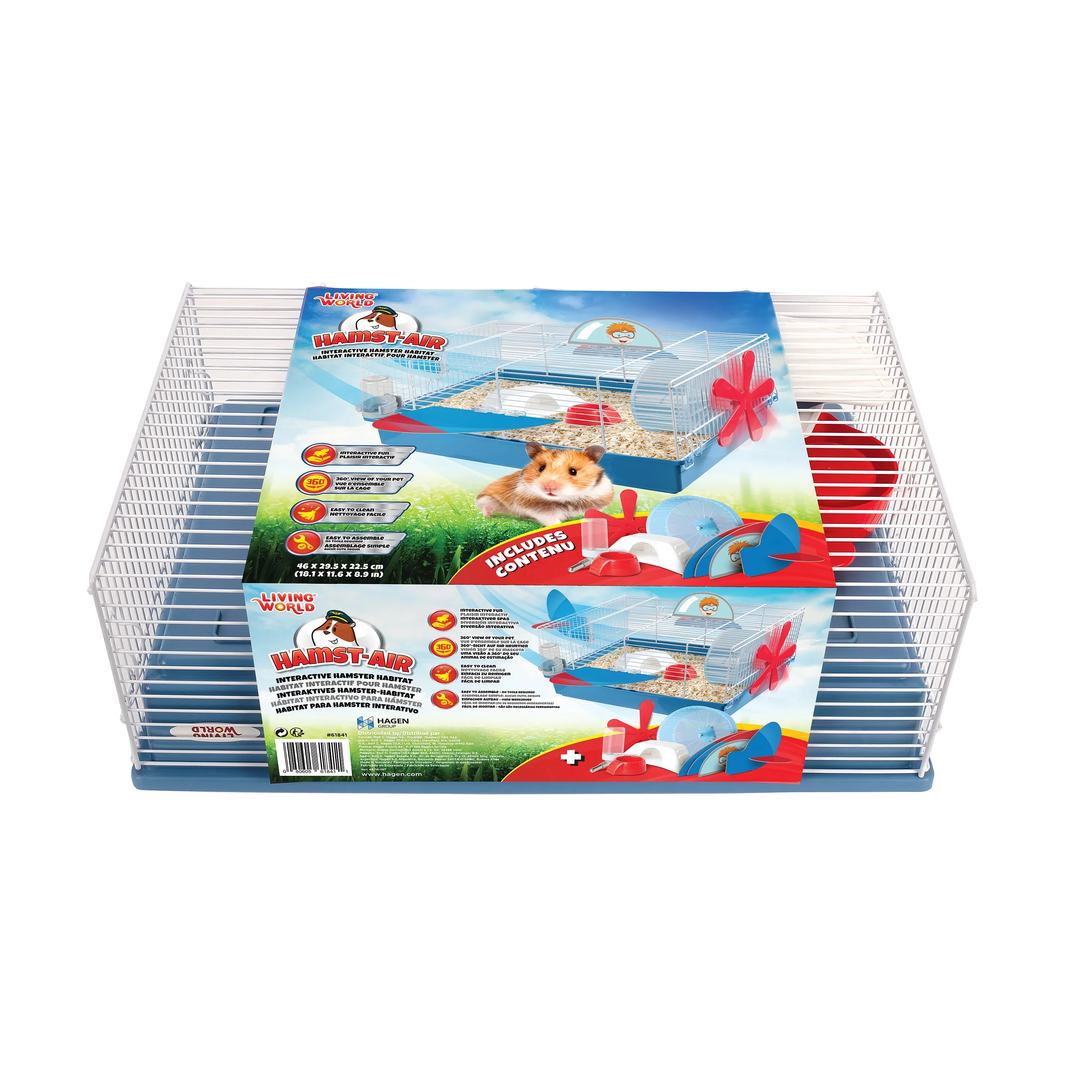 Living World Hamst-Air Interactive Hamster Habitat - 46 x 29.5 x 22.5 cm (18.1 x 11.6 x 8.9 in) SALE