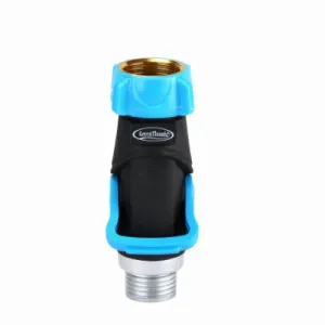 Melnor 355GTDI Single Full Flow Metal Garden Hose / Faucet Connector With Shut Off - Quantity of 2