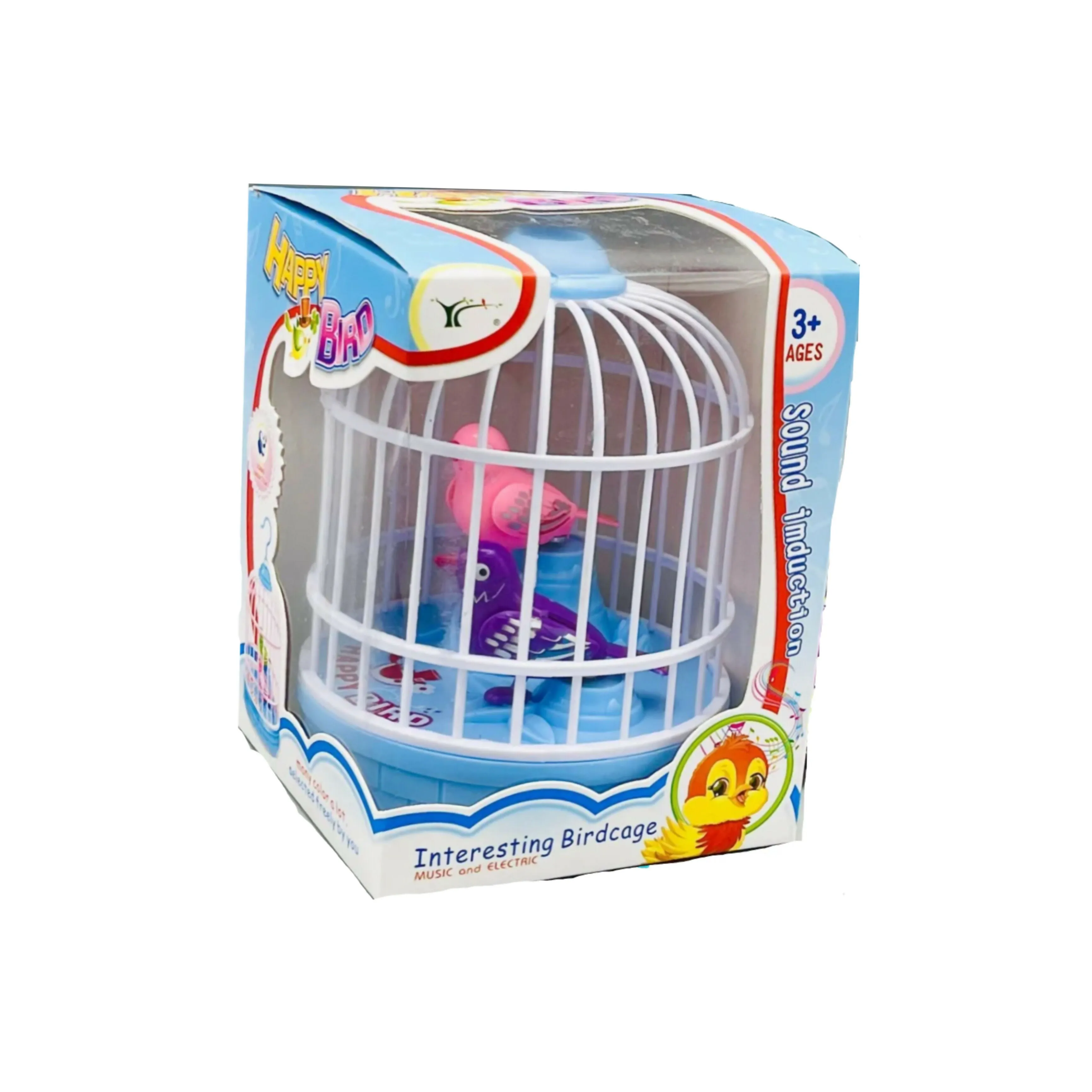 Mini Bird Cage Toy: Fun Electric Bird Toy with Lights, Chirps, and Movement – Perfect for Home Decoration and Birthday Gifts for Kids, Ideal for Mini Birds Cage and Parrots Toys