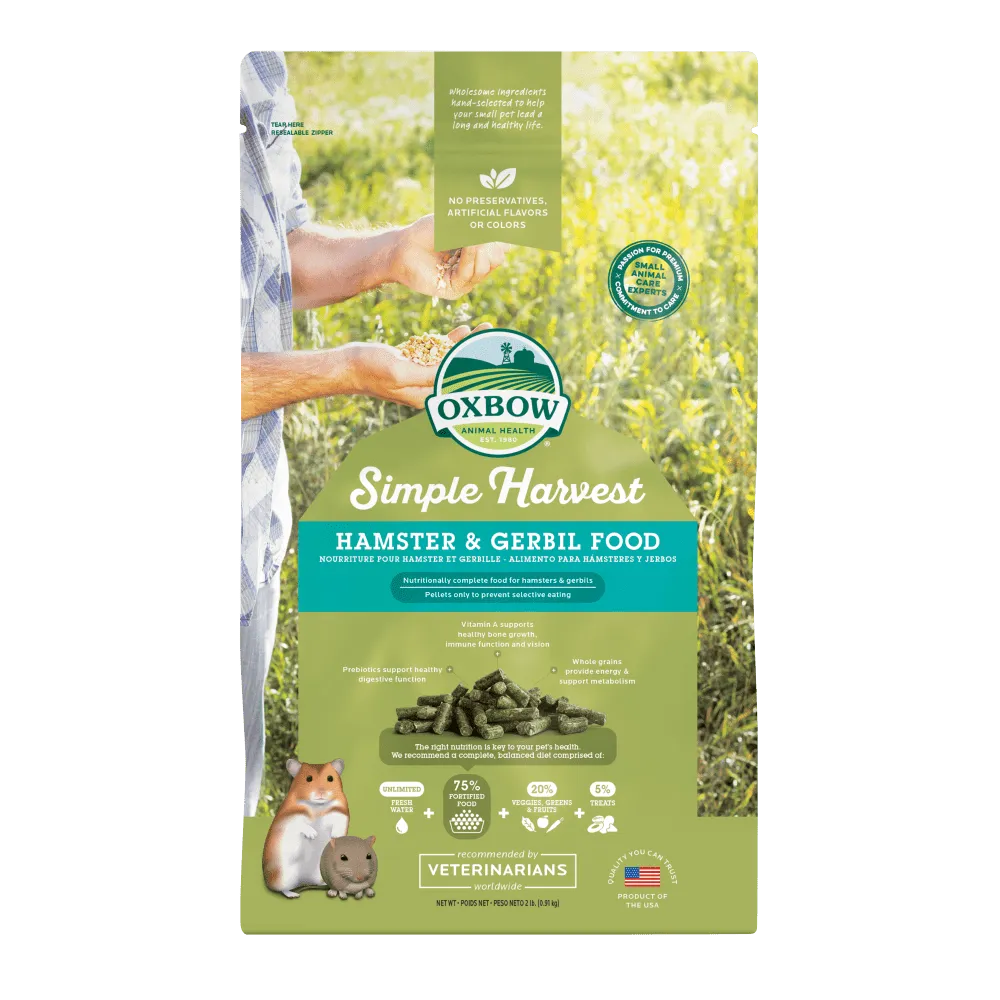 Oxbow Simple Harvest Hamster & Gerbil 2lb