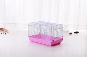 PETS CLUB HAMSTER CAGE WITH WATER BOTTLE & FOOD FEEDER 47x30x30cm