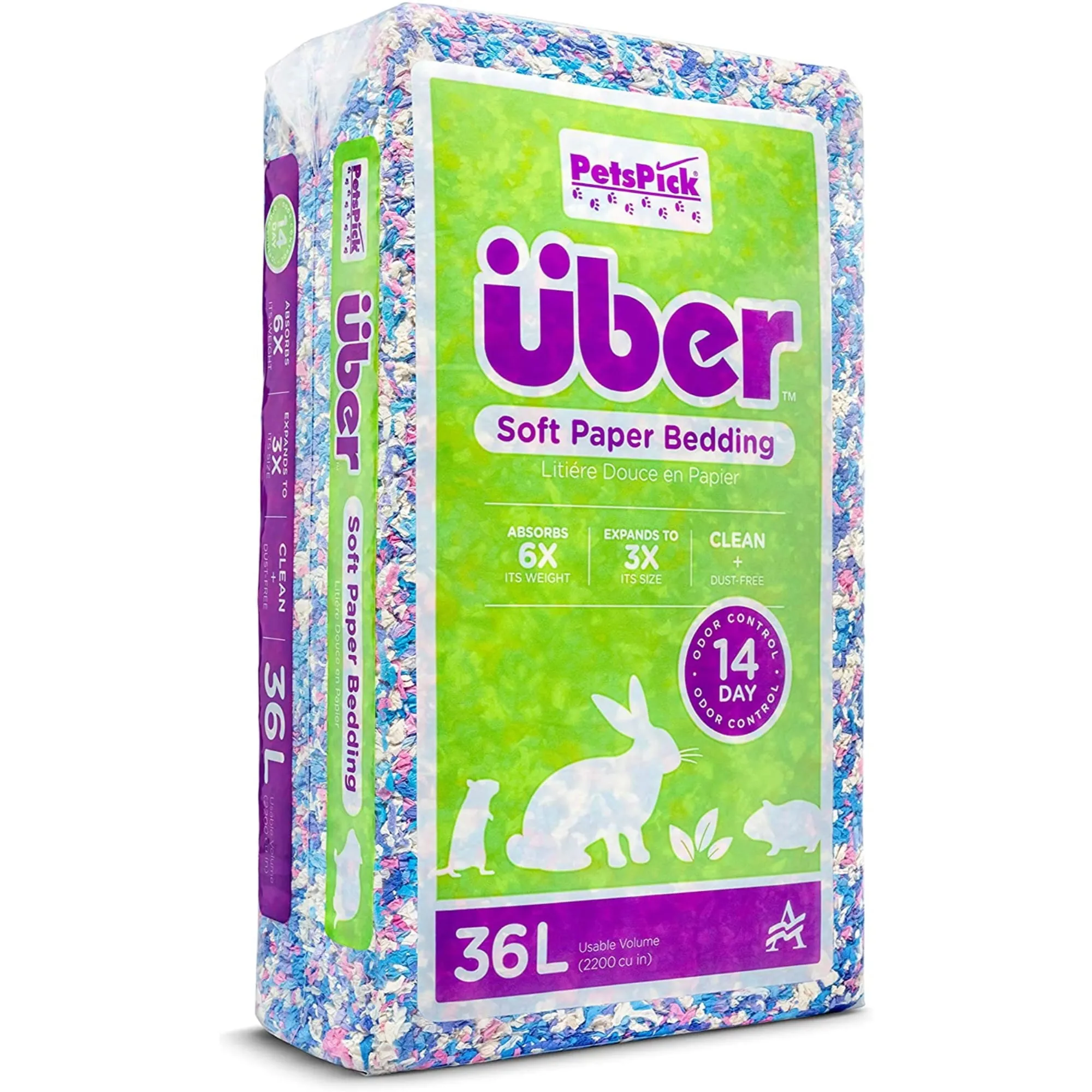 Pets Pick 36L Confetti Uber Pet Bedding