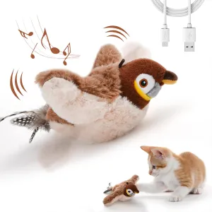 Rechargeable Squeaker Plush Cat Toys