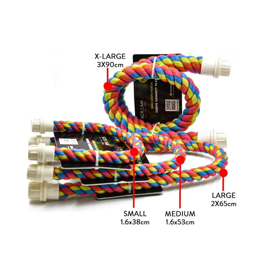 Scream Bird Rope Perch