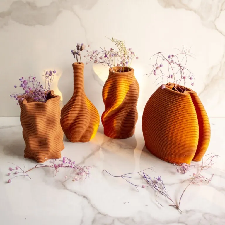 Terracotta Double Over Vase