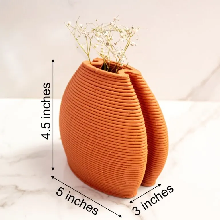 Terracotta Double Over Vase