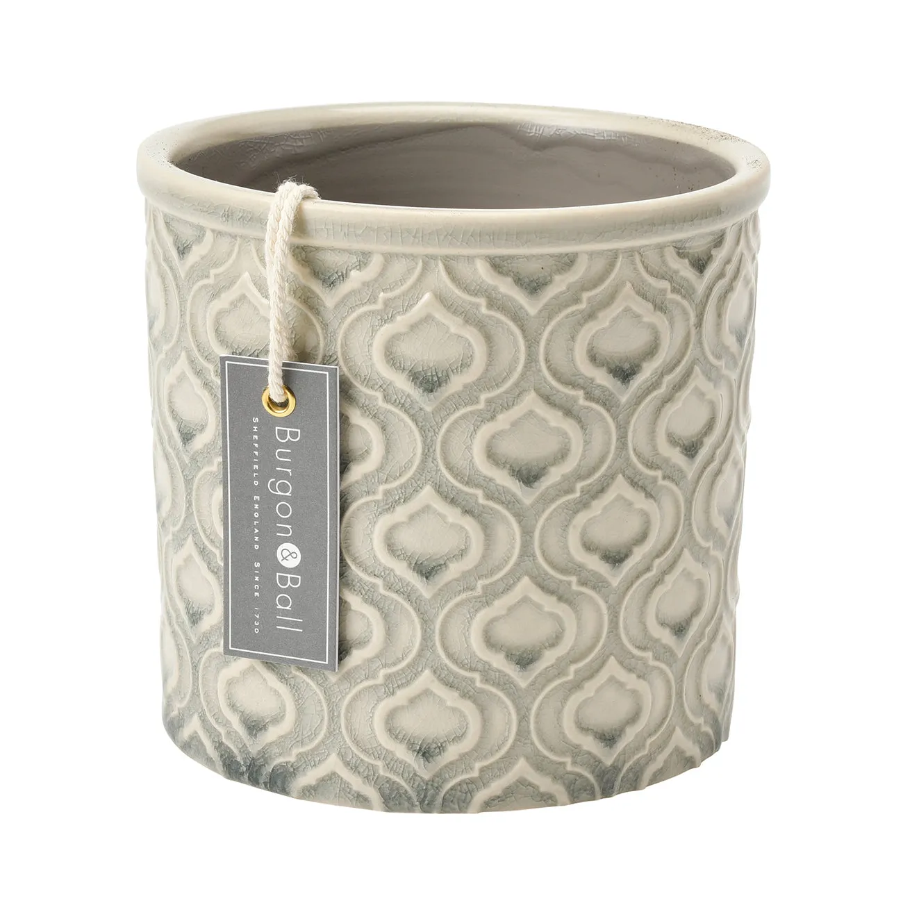 Venetian Grey Glazed Pot - Small