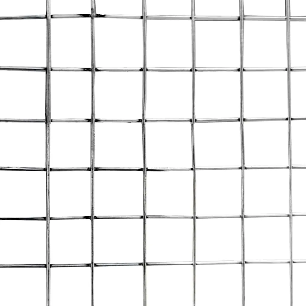 vidaXL Bird Cage with Door Silver Galvanised Steel