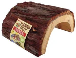 Zoo Med Laboratories Habba Hut Half Wooden Log Shelter Reptile Terrarium Décor - Giant