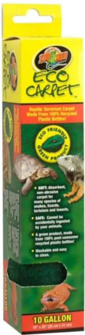 Zoo Med Laboratories Turtle Turf Reptile Terrarium Carpet - 10 Gallon - L:10" X W:20" Inches